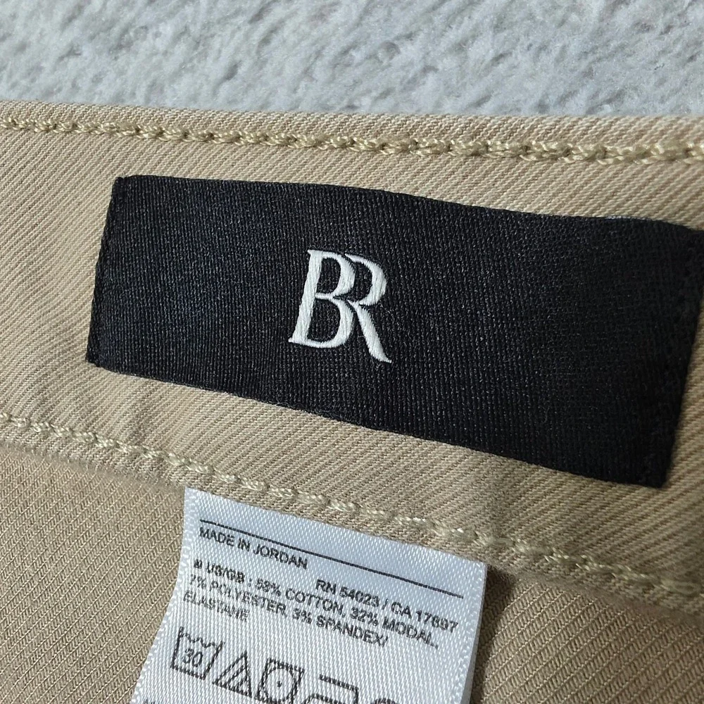 Banana Republic Traveler Pants Mens 32/32 Twill Khaki Skinny Stretch